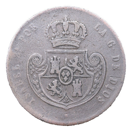 España 1/2 Real 1851 Bueno Km 591.3 Ceca Segovia 1