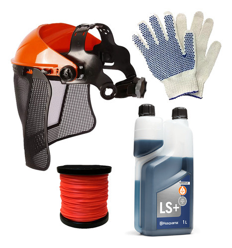 Kit Desmalezador + Aceite 1lt + Guante  + Tanza 0