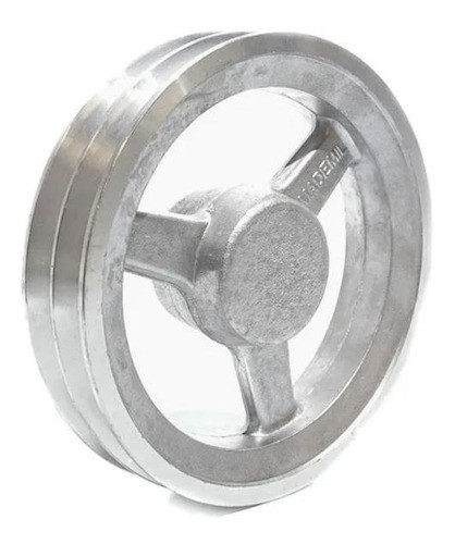 Polia Alumínio 2 Canais Tipo A 130mm - 130a2 Mademil Gabitec 1