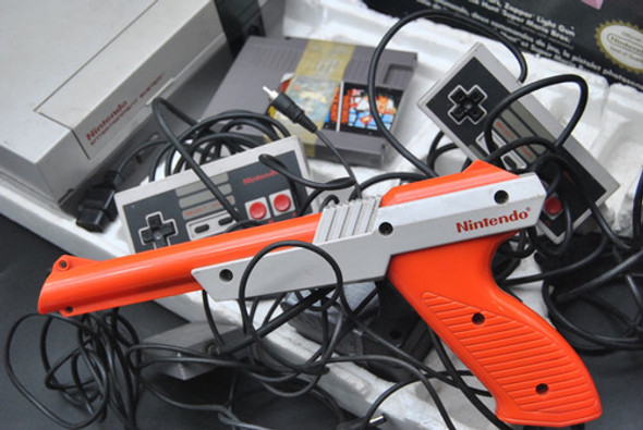 Nintendo Nes Completo Joystick Pistola Juego Vintage Retro 1