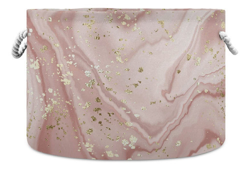Xigua Cesta De Cuerda De Algodn, Color Oro Rosa, Cesta Abstr 0