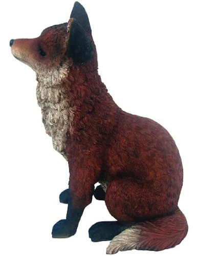 Estatua Fox S Rojo / Blanco De Michael Carr Designs - Figura 1