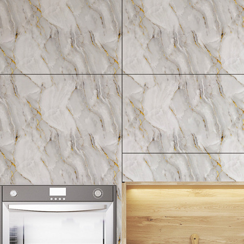 Papel De Parede Marmore Branco Dourado Lavavel Sala 5m 1