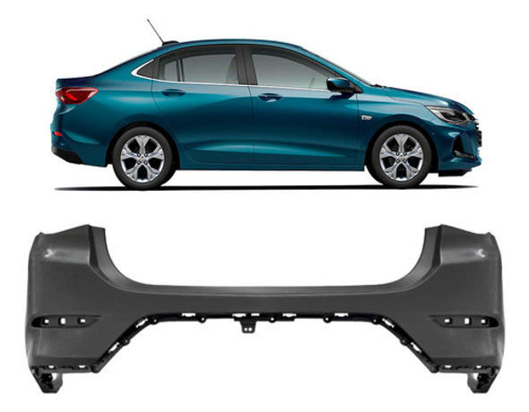 Paragolpe Trasero Onix 2020 2021 2022 4 Puertas Plastico 0
