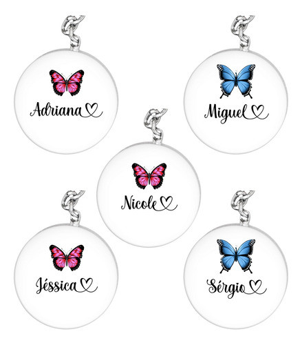 260 Nomes Femininos E Masculinos Transparência Resina 1