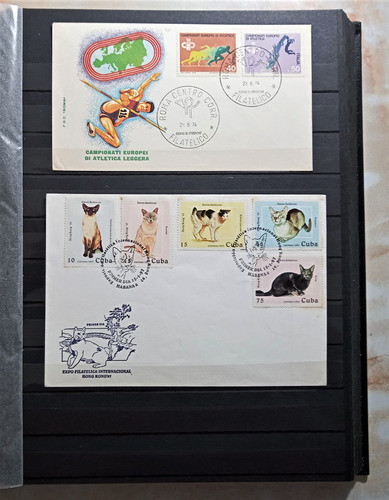 Cuba, Lote De 4 Sobres Temáticos 1 Serie 1er Día L19430 1