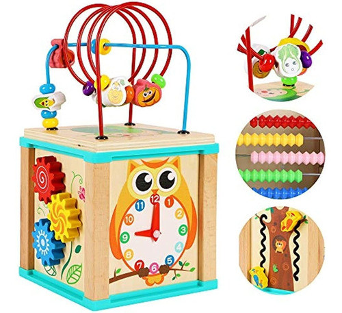 Towo Wooden Activity Center Beads Maze - Educación Temprana 0