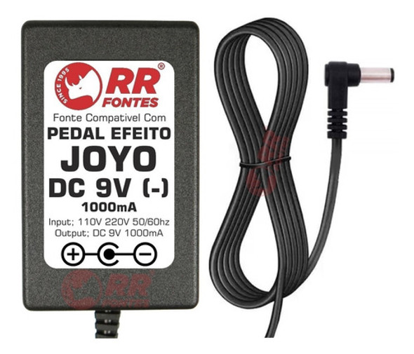 Fonte Dc 9v Para Pedal Joyo Vision 0