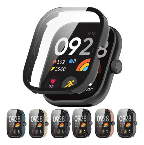 Ffunda Con Protector De Pantalla Para Redmi Watch 4 Negro 0