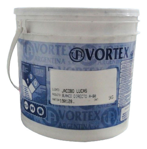 Blanco Directo A80 Tinta Al Agua Serigrafia Textil 5kg 0