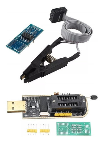 Programador Usb Ch341 Bios Usb Zócalo Zif Pinza Soic Emakers 0