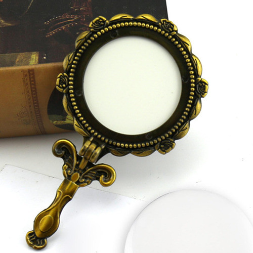 3 Espelho Compacto De Design Vintage, Espelho De Bronze 1