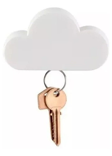 Porta Llaves Nube Magnética Blanca - Llavero Imantado - 0