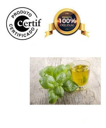 Óleo De Manjericão 500ml Prensado A Frio Com Laudo 0
