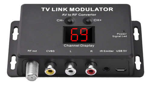 Modulador De Tv Modulador Link Rf Tm80 Para Conversor Av 0