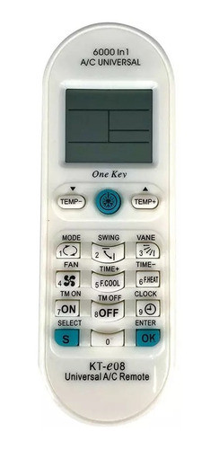 Control Remoto Universal Aire Acondicionado Split 6000 En 1 0