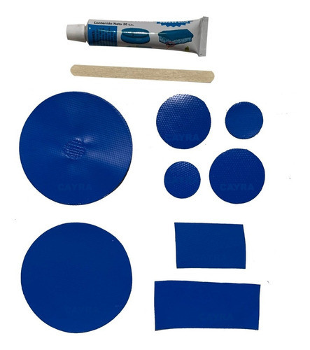 Parches Con Adhesivo Set Por 7 Unidades + Parche Doble Faz 0