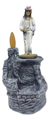 Incensário Cascata Resina Mini Orixa Maria Navalha 9cm 0