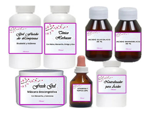 Kit Mandelico + Glicólico + Vit C Ideal Manchas Anti Edad 0