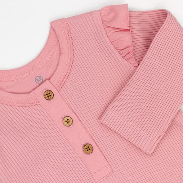 ~? Honestbaby Baby Organic Cotton Long Sleeve Flutter Henley 1 ~? Honestbaby Baby Organic Cotton Long Sleeve Flutter Henley 1