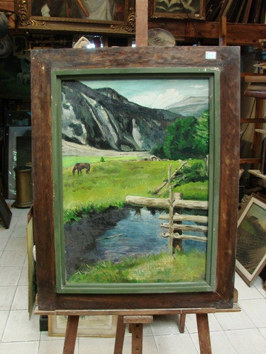 Anonimo / Paisaje Arroyo Montaña / Oleo / 65 X 45 # 1679 1