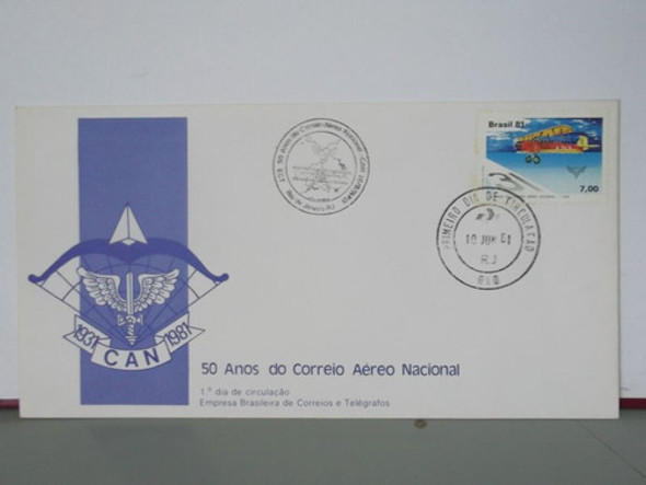 Envelope- 50 Anos Do Correio Aéreo Nacional - 1981 0