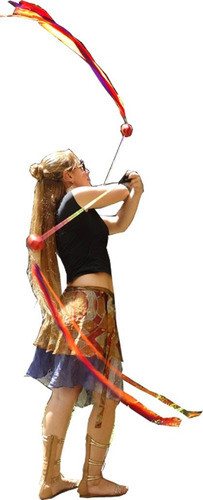 Kit Swing Poi (par) + Swing Flag (par) Malabares E Circo 1