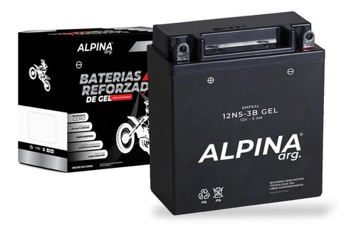 Bateria Alpina 12n5-3b Gel Zanella Zb 110 125 Due Vento 110 0