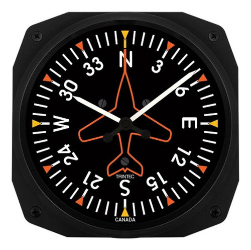 Trintec 3062-10 Reloj De Pared Estilo Giroscopio Direccional 0