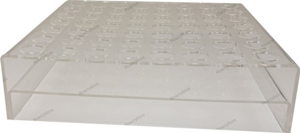 Estante Acrílico 56furos 13mm  P Vial De Cromatografia 0