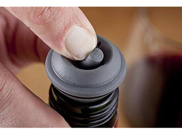 El Original Vin Vin Wine Saver Con 2 Tapones De Vacío Y 2 Se 1