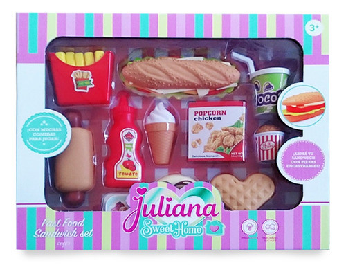 Set Fast Food Sandwich Encastre Juliana Sisjul044 0