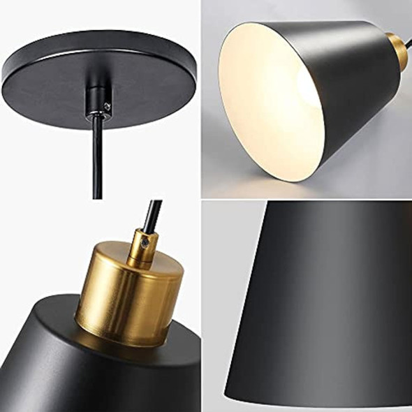 Lámpara Colgante Negra Iluminación Colgante De Isla De Cocin 1