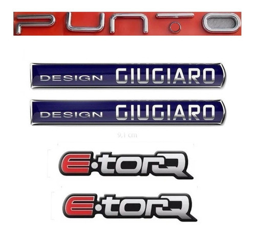 Kit Emblema Punto 2013 Pingo Ver + Design Giugiaro + E-torq 0