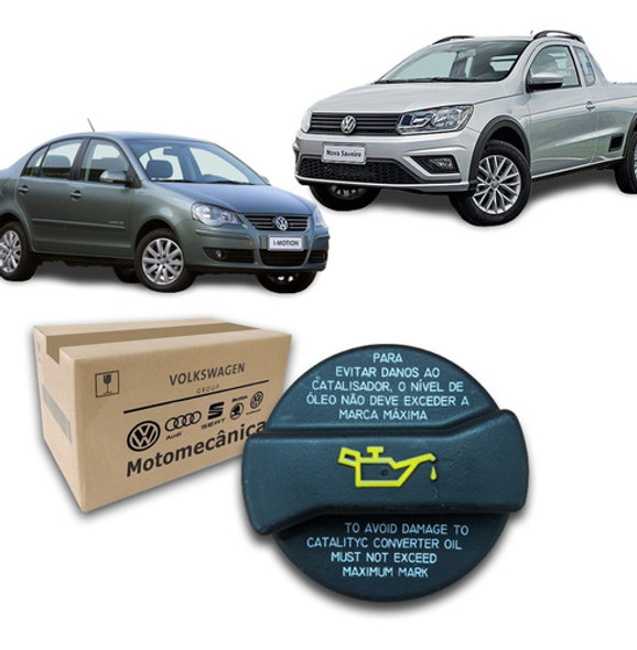 Tampa Oleo Motor Fox Gol Saveiro Polo Voyage Original Vw 0