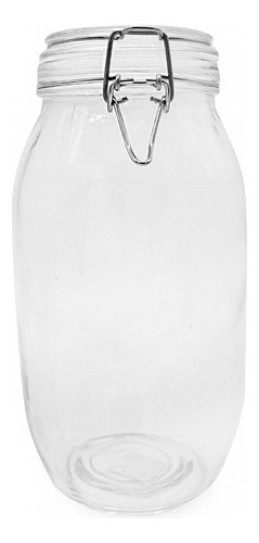 Frasco De Vidrio Liso Con Tapa Clip, 2 Litros - 11872 0