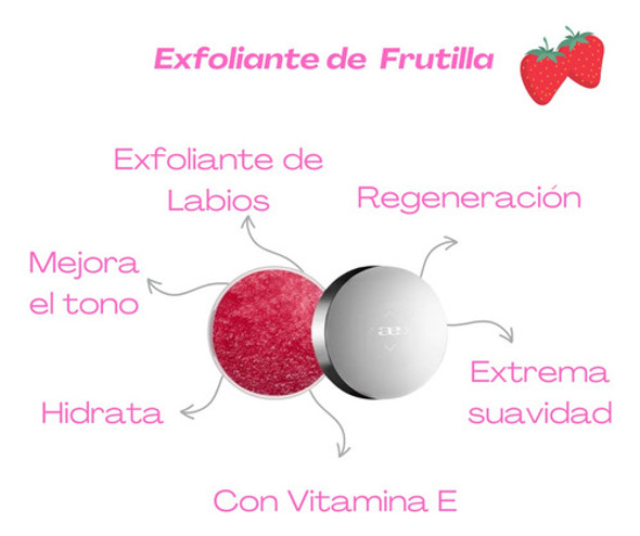 Exfoliante De Labios Boca Labial Hidratacion Frutilla Idraet 1