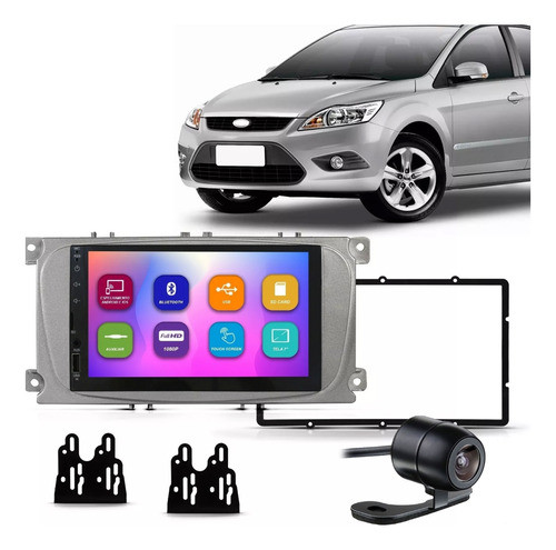 Central Multimidia Dvd Ford Focus + Moldura 2 Din +camera 0