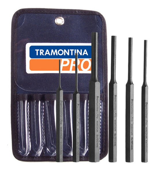 Jogo De Saca Pino Paralelo Com 6 Peças Tramontina Pro 0