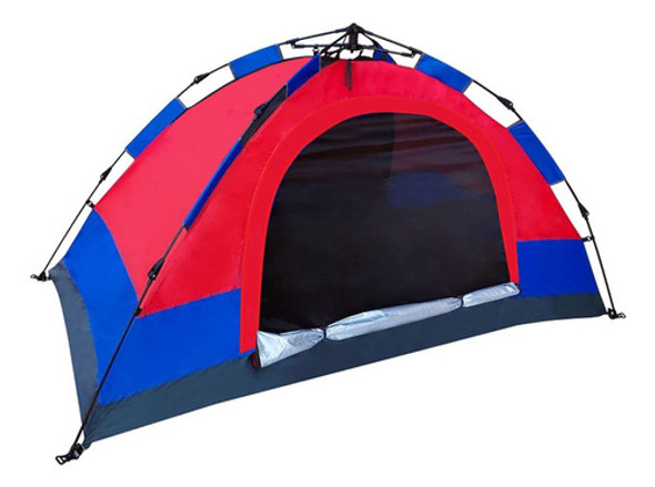 Carpa 2 Personas Reforzada Impermeable Camping Con Cobertor 0