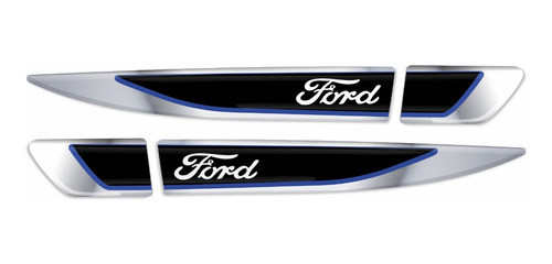 Adesivo Aplique Lateral Ford Ka Emblema Cromado Res24 Fgc 1