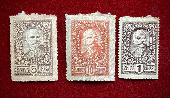 Lote X3 Estampillas Yugoslavia Antiguas 0