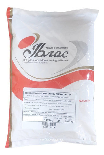 Tempero P/ Linguiça Toscana Global Gkt Ibrac 1,01kg Completo 0