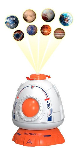 Juguete Módulo Espacial C/ Proyector De 8 Planetas 3 Muñecos 0