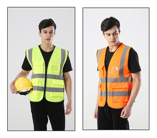 Colete Faixa Sinalizador Refletivo Epi Blusao Fluorescente 1