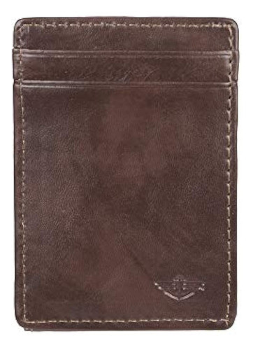 Cartera De Bolsillo Frontal Magnética Delgada Con Bloqueo Rf 0