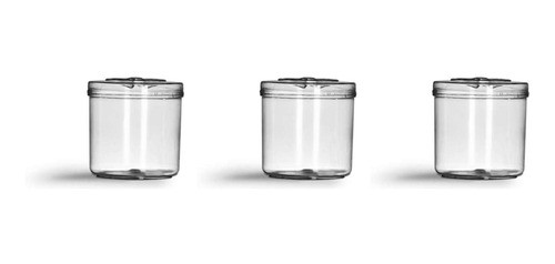 Kit 3 Pote Médio Redondo 2,5l Tampa Multiuso Reforçado. 0