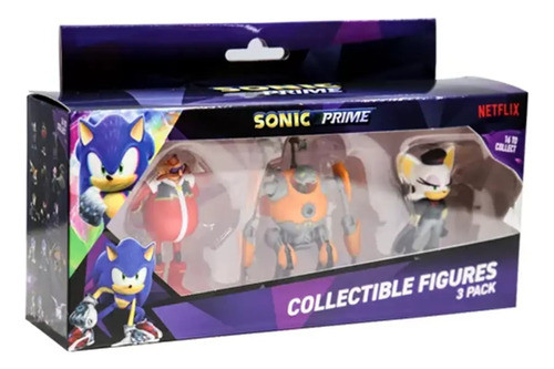 Mini Figuras Sonic Sega X3 En Caja Eggforcer Son2021 Febo 0