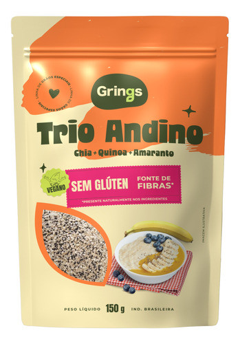 Trio Andino (amaranto, Quinoa E Chia) 150g Grings 0