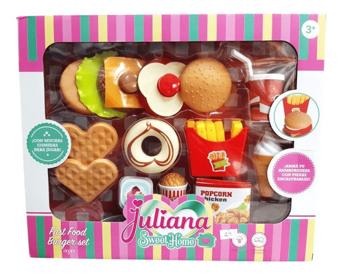 Set Fast Food Burger - Juliana Sweet Home 0